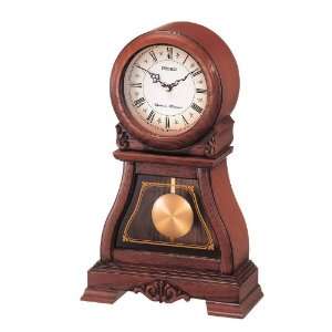  Seiko Solid Oak Mantel Clock Chime with Pendulum