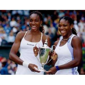 Tennis Greats Venus And Serena Williams by Carol Newsom. Size 13.50 X 