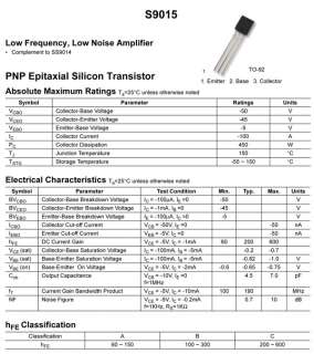 10 x BIPOLAR Transistors S9015 C331 PNP TO 92 [EF33]  