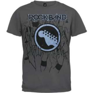  Rock Band   Guitar Head Soft T Shirt Clothing