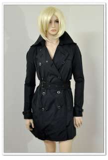 NWT Burberry Nova Check Trench Coat Rain Jacket Blazer Bag Black 