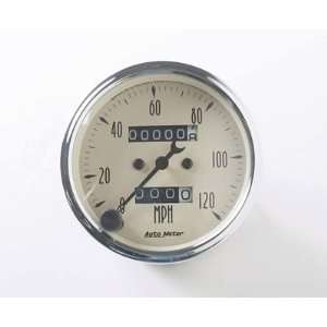 Auto Meter Antique Beige Speedometers Speedometer, 0 120 mph, 3 1/ 8 