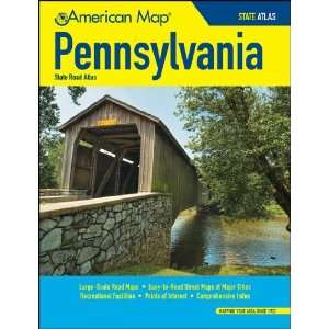  American Map 309217 Pennsylvania State Road Atlas Office 
