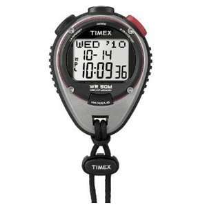  Timex Stopwatch   Silver/Black/Red 