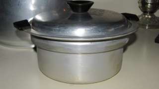 Vtg Wearever Wear Ever Aluminum 8 Quart Pot Double Boiler # 3837 Nice 