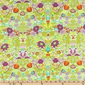  44 Wide Gabreille Garden Fuchisa/Green Fabric By The 