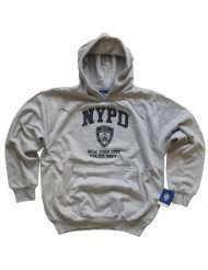 NYPD Hoodie Sweatshirt New York City Police Department Screen Printed 