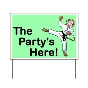  Martial Arts Boy Monkey Party Is Here Sign Health 