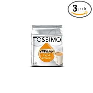 Twinings English Breakfast Tea, 16 Count T Discs for Tassimo Brewers 