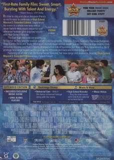 High School Musical 2 (DVD, 2007, Extended Edition) 786936740370 