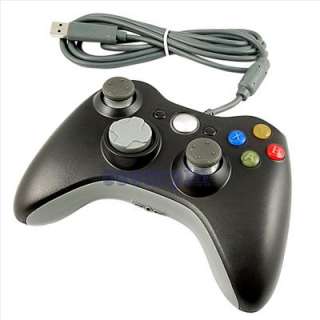 Black USB Wired Game Pad Controller for Microsoft Xbox 360 New  