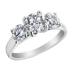  Diamond Engagement Ring and Three Stone Anniversary Ring 2 