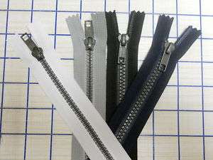 11 Closed Zippers White Black Grey Blue LOT 50 500 1000  