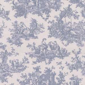  54 Wide Waverly Toile Sweet Pastimes Wedgewood Fabric By 