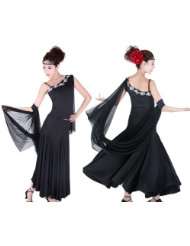 SFD003BK Womens Ballroom Latin Salsa Tango Swing Dance Dress